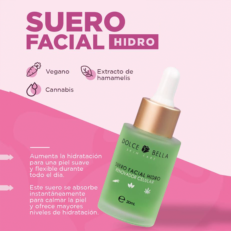Suero Facial Hidro Renovador Celular - DOLCE BELLA💚