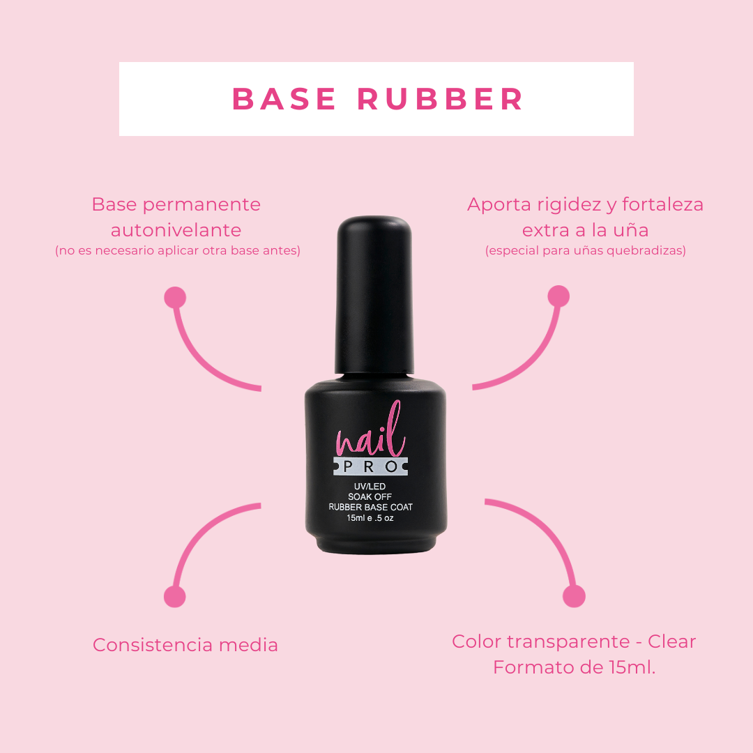 Base Rubber clear – Nail Pro 15ml🩷 – Atonocosmetics